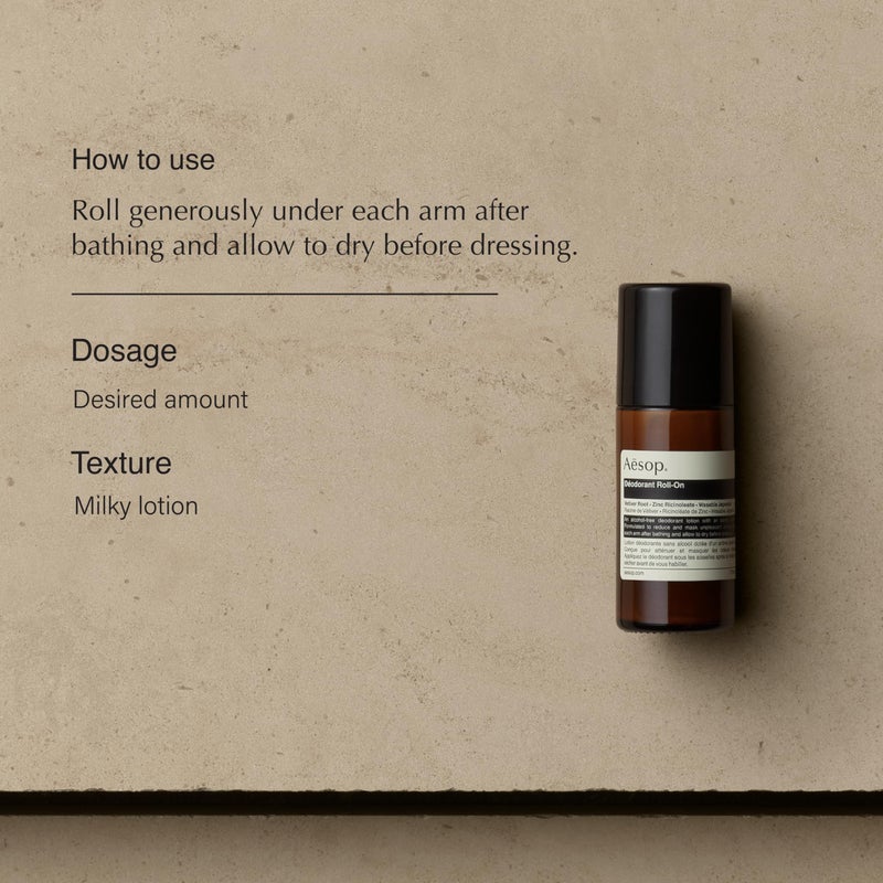 Aesop Roll On Deodorant | Alcohol & Aluminum Free | Reduce and Mask Unpleasant Odors | Woody, Herbaceous, Earthy | 1.6 oz / 50 mL - Image 2